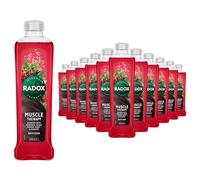 Radox Mineral Therapy Muscle Bath Soak Bubble Bath 500 ml, Bulk Buy (Pack of 12, Black Pepper and Ginseng)