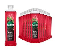 Radox Mineral Therapy Muscle Bath Soak Bubble Bath 500 ml, Bulk Buy (Pack of 18, Black Pepper and Ginseng)