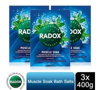 Radox Mineral Therapy Muscle Soak Herbal Bath Salt 400g, 3 Pack