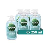 Radox Mineral Therapy Protect & Replenish Antibacterial Handwash Liquid Soap that kills 99.9% of bacteria for cleansed & fresh hands 6x 250 ml