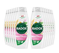Radox Mineral Therapy Shower Gel Feel Moisturised with Nature Inspired Mood Boosting Fragrance Body Wash for Men and Women Blended with Chamomile and Oat, 450ml (Buy 12)