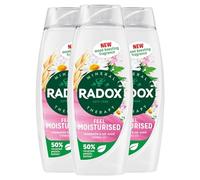 Radox Mineral Therapy Shower Gel Feel Moisturised with Nature Inspired Mood Boosting Fragrance Body Wash for Men and Women Blended with Chamomile and Oat, 450ml (Buy 3)