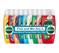 Radox Mineral Therapy Shower Gel Pick Any 3 x 225ml with Nature Inspired Mood Boosting Fragrance Body Wash for Men and Women