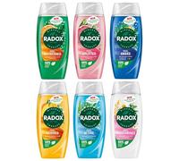 Radox Mineral Therapy Shower Gel with Mood Boosting Fragrance Bundle 6 x 225ml | Nourishing Body Wash with Aromatherapeutic Scents | Herbs Body Wash for Men and Women