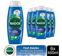 'Shower Gel' Feel Refreshed With eucalyptus & citrus Scent, 3x 450 ml Radox Green One Size