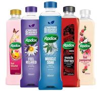 Radox Mixed Pack Bath Soak - Pack of 10 x 500ml Bottles (3 x Muscle Soak, 1 x Muscle Therapy, 2 x Feel Relaxed, 2 x Feel Blissful, 2 x Feel Pampered)