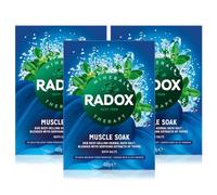 Radox Muscle Soak Bath Therapy Thyme Scented Herbal Bath Salts with expertly Blended Herbs and Minerals to Soothe and soak Your Tired and Aching Muscles, 400g Multi Pack 3