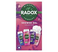 Radox Shower Gel Bundle Collection Gift Set with four shower gels and a shower puff perfect for any occasion 4 piece