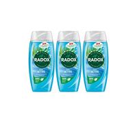 Radox 'shower Gel' Feel Active With Sea Salt & Lemongrass, 3 X 225Ml In Blue Blue One Size