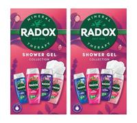 Radox Shower Gel Gift Set Bundle Feel Uplifted, Feel Relaxed, Feel Radiant & Feel Awake - Refreshing, Invigorating & Relaxing Body Wash Collection for All Skin Types