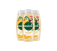 Radox Women's Mineral Therapy Feel Restored 'Shower Cream' with Cocoa Butter 450ml, 3 Pack in Yellow