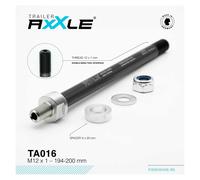 Radoxx M12x1.0 194-200 Mm Through Axle One Size Black / Silver