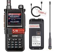 Radtel RT-470X Duad Band Ham Radio Walkie Talkies 256CH Aviation Air Band Two Way Radio Long Range Handheld Transceiver USB-C Charger/Frequency Capture /2600mAh Battery
