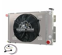 RadySpeed 4 Row Radiator Shroud Fan Fits 1967-1969 Chevy Camaro Pontiac Firebird 5.7L V8