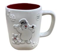 Rae Dunn Christmas Coffee Mug, Frosty & Hocus Pocus - It Must Be Magic, Red Interior
