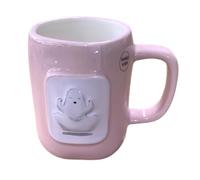 Rae Dunn Halloween Coffee Mug, Nama Stay Ghostly Design, Pink