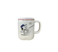 Rae Dunn Peanuts Coffee Tea Ceramic Mug, Play Ball - Baseball Player