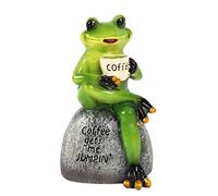 Raeasily Frog Decor Resin Statues- 1 Set Decorations for Garden Outdoor Statues,Funny Indoor Decor,6 Inch Creative Tabletop Lovely Home Accessories