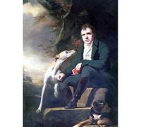Raeburn Portrait Sir Walter Scott Dogs Painting Art Print Canvas Premium Wall Decor Poster Mural
