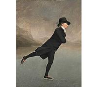 Raeburn Skating Minister Duddingston Painting Art Print Canvas Premium Wall Decor Poster Mural