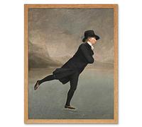 Raeburn Skating Minister Duddingston Painting Art Print Framed Poster Wall Decor 12x16 inch