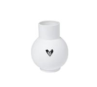 Räder Ball Vase Heart Silver