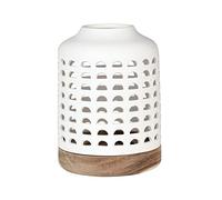 Räder Eye-catching Wood and Ceramic Lantern (Floral, Ceiling Mount, 1 piece, 0.77 kg)