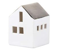 Räder Mini Small LED Light House, Metal Ceramic, White, 4,5 x 4,5 x 5 cm