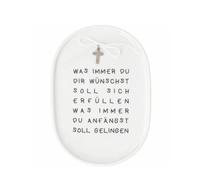 Räder Porcelain Plate "Was Immer du dir wünscht" - Collection Glaubensfreude - Small Plate with Blessing Saying