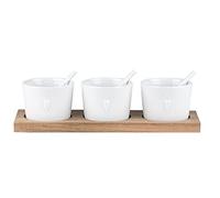 Räder Three Heart Porcelain Bowl Set, Rustic Style, 3x21.5cm, 60ml Capacity