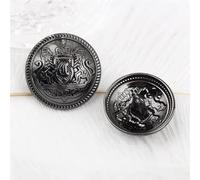 RAEF 10pcs/lot 15/20/25mm Vintage Metal Clothing Buttons Crown College Style Jacket Buttons Clothes Decorative Buttons