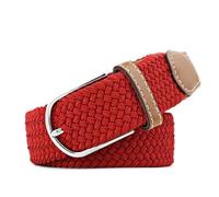 RAEF Casual Women's Belt Red Female Orange Pants Belt Purple Canvas Stretch Woven Elastic Waistband Belt