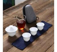RAEF White ceramic teapot gaiwan with 3 cups 4 cups gaiwan tea sets portable travel tea sets drinkware