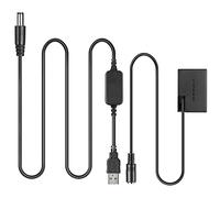 Raeisusp DSLR USB Cable + DR-E18 Dummy Battery for Canon EOS 750D Kiss X8i T6i 760D T6S 77D 800D 200D Rebel SL2 R10 R8 R50