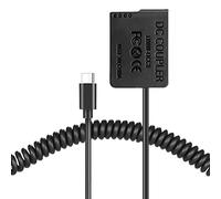 Raeisusp PD Spring Power Connector USB-C Cable DMW-BLC12 Dummy Battery DMW-DCC8 Coupler for Panasonic G6 G7 G80 G81 G85 GX8 G90 G91 G95 G99 FZ1000 FZ2000 FZ2500 Camera