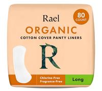 Rael Organic Cotton Cover Panty Liners for Women (Long, 80 Count)