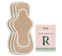 Rael Organic Cotton Cover Reusable Pads Thin Cloth Pads, Leak Free, Washing Machine Safe, Menstrual Pads with Wings (3 Count, Overnight)