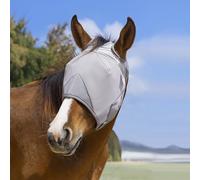 Raelitego Horse Fly Mask, Adjustable Fly Masks for Horses Without Ears, UV Protection from Insect Pests Comfort Mesh Without Nose Average Size Horses Accessories (L)