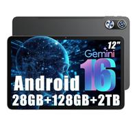Raemond 2026 Newest Android 16 Tablet 12 Inch, 28GB(8+20) RAM + 128GB ROM (2TB Expand), T615 Octa-Core, 2K 2000x1200 IPS Display, 16MP+8MP