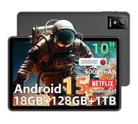 Raemond Tablet 10 inch Android 15 Tablets, 18GB RAM 128GB ROM 1TB Expand, Octa-Core Processor, 1280x800 LCD Touch Screen,WiFi 5, Dual Camera, BT5.0, 6000mAh Battery (Black)