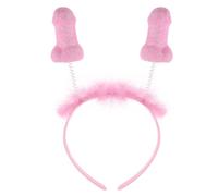Raenseen Bachelorette Gift Willy Shaped Headband Bride To Be Hen Party Boppers Pink One Size