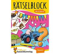 Rätselblock ab 5 Jahre, Band 2, A5-Block: Kunterbunter Rätselspaß: Labyrinthe, Fehler finden, Suchbilder, Sudokus - Beschäftigung mit Lösungen: 636 (Rätseln, knobeln, logisches Denken)