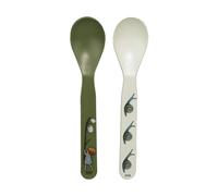 Rätt Start Elsa Beskow Tomtebobarnen spoon 2-pack Green-white