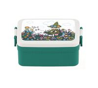 Rätt Start Moomin Meadow lunch box 12x18.5 cm Green