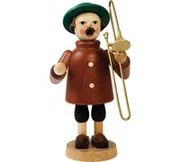 Räuchermann Erzgebirge Richard Glässer Seiffen Rauchmann 26037 Musician with Trombone