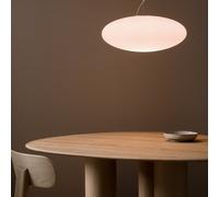 Raeyes Oval Frosted Glass Ceiling Light opaline