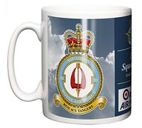 RAF 10 Squadron Ceramic Mug, Crest Motto, Brize Norton Base Station Royal Air Force