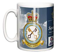 RAF 16 Squadron Ceramic Mug, Crest Motto, Wittering Base Station Royal Air Force
