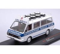 Raf 2203 Lativa Rally Service Assistance with Roof Rack and Wheels 1:43 Model