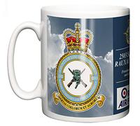 RAF 2503 Squadron RAUXAF Regiment Ceramic Mug, Crest Motto, Waddington Station Royal Air Force